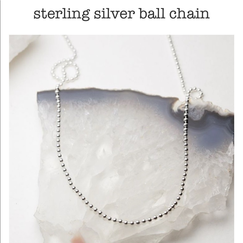 Sterling silver ball chain